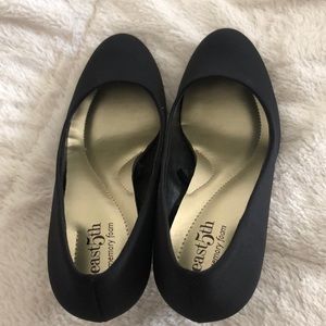 east 5th black high heels